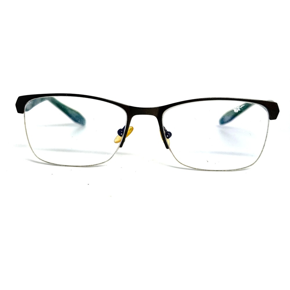 Morel Koali 7494K Women Eyeglasses Brown Teal Half Rim Frame 53-17-135 France